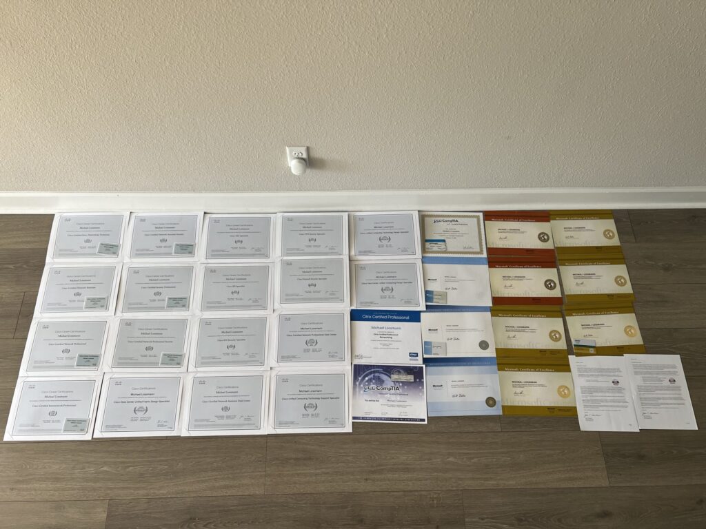 image of certifications on the floow