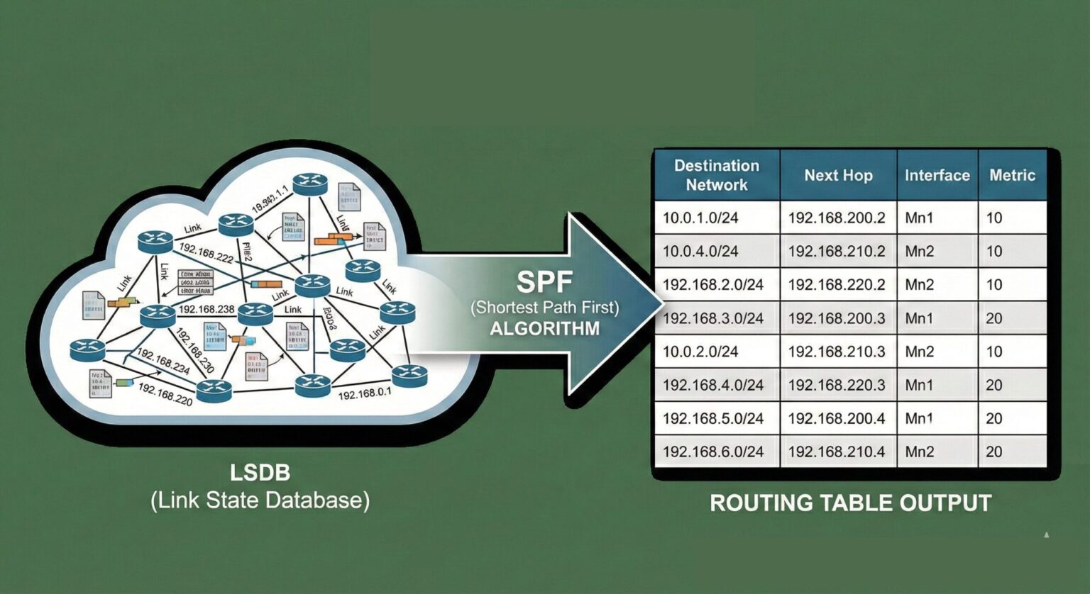 OSPF SPF Algorithm Explained: How OSPF Chooses Paths